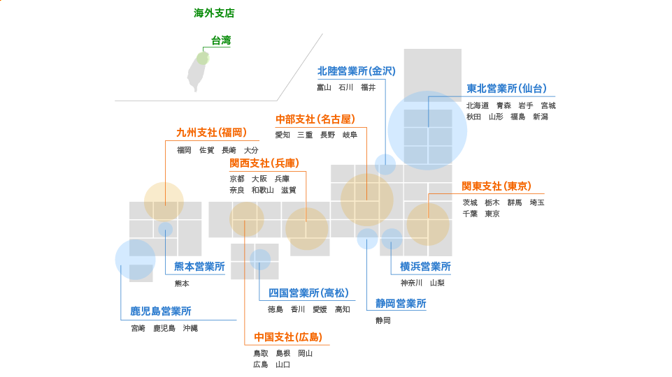 全国拠点一覧
