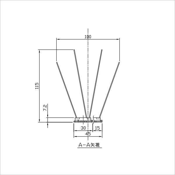 バードピン エコピック E4 エスイーエル PCB 鳥害防止 約50m分 代引不可 防鳥 150本 H115xW140xL330 ステンレスピン